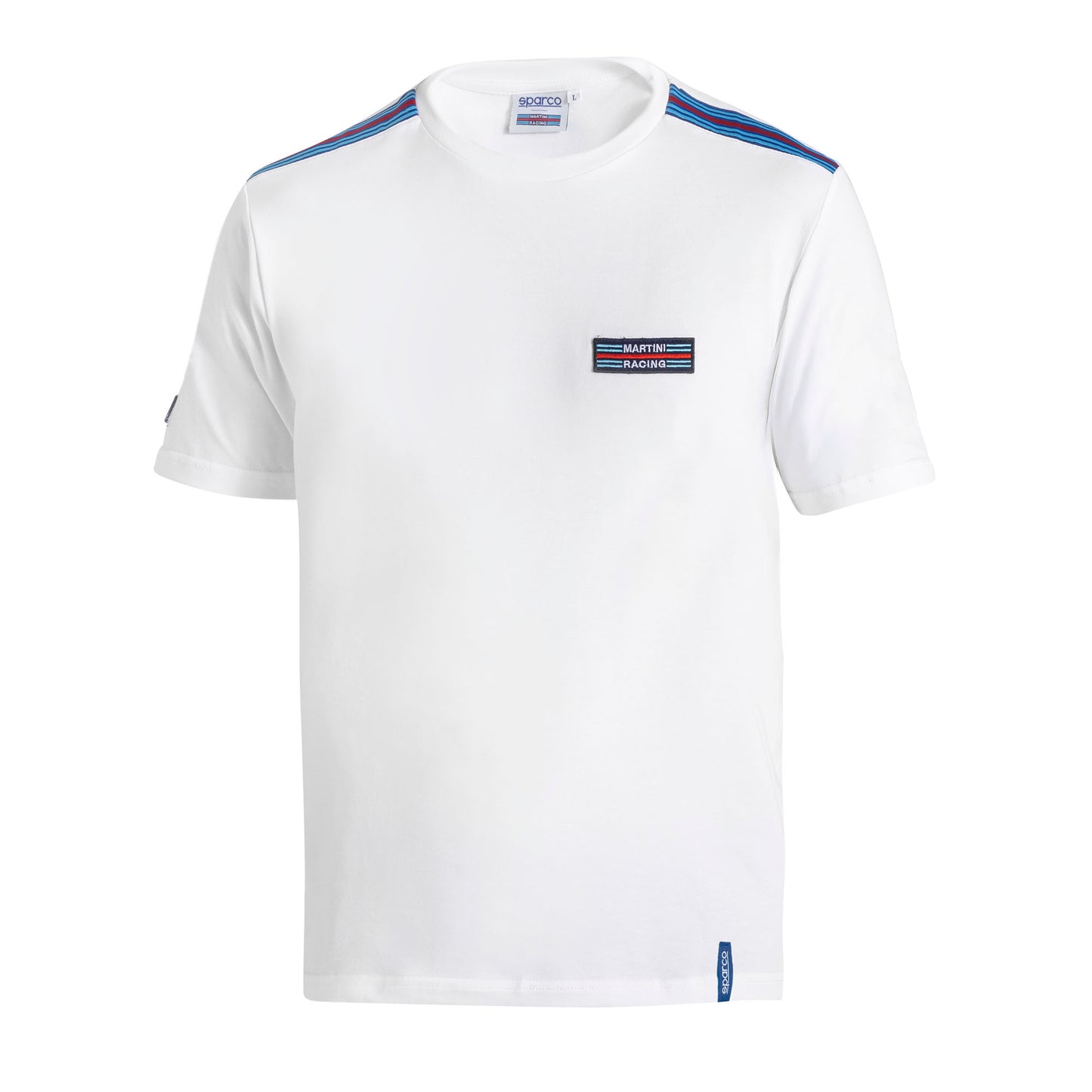 2025 Sparco Martini Racing T-Shirt Woven Top Stripes New Design Jersey Stretch