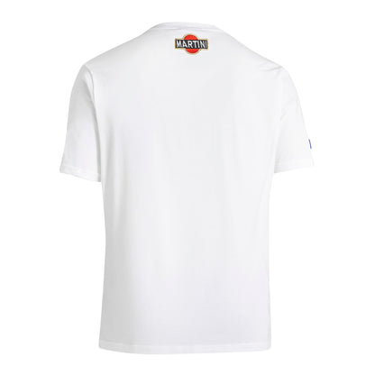 2025 Sparco Martini Racing T-Shirt Big Logo Tone-on-Tone New Design 95% Cotton