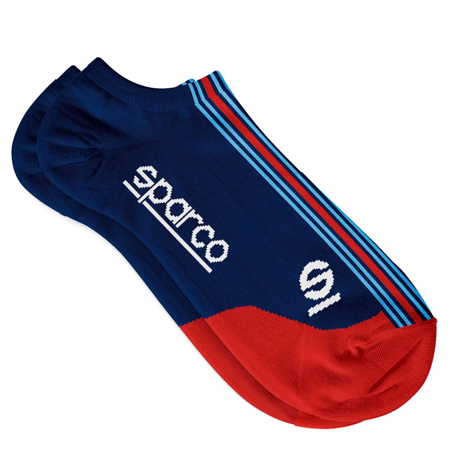 2025 Sparco Martini Racing Iconic Low Cut Trainer Socks Seamless in 2 Colours