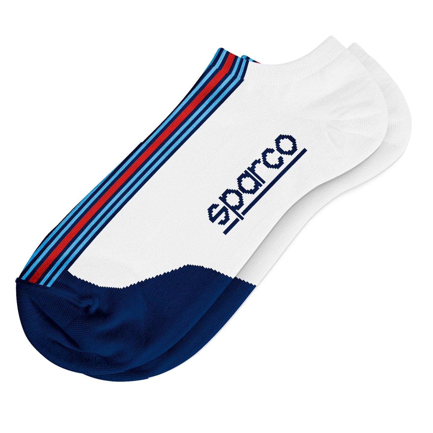 2025 Sparco Martini Racing Iconic Low Cut Trainer Socks Seamless in 2 Colours