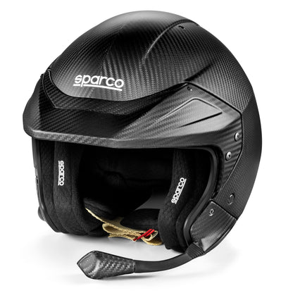 2025 Sparco FLUX RJ-I CARBON Helmet Open Face Intercom FIA 8859-2024 Hans Clips