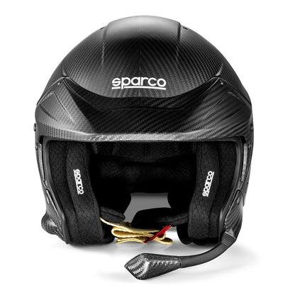 2025 Sparco FLUX RJ-I CARBON Helmet Open Face Intercom FIA 8859-2024 Hans Clips