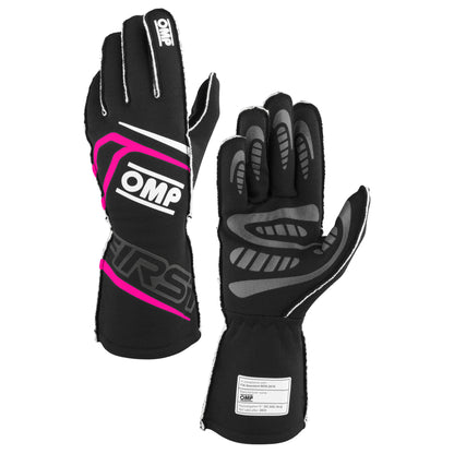 2025 OMP First Racing Driver Gloves Entry Level Fireproof Spec FIA 8856-2018