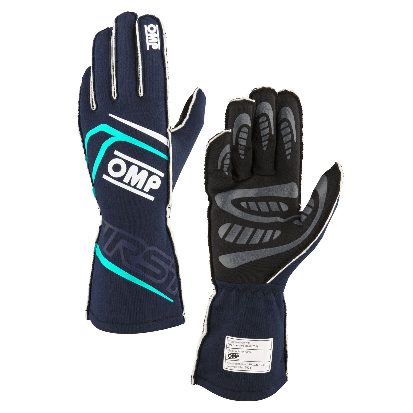 2025 OMP First Racing Driver Gloves Entry Level Fireproof Spec FIA 8856-2018