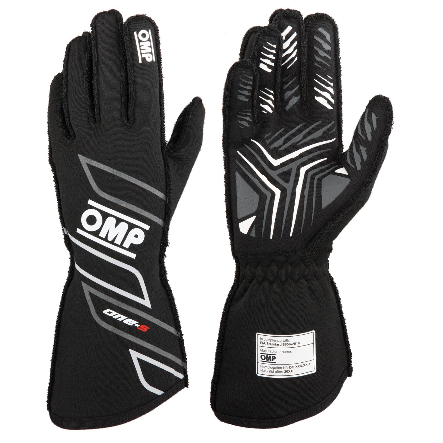 2025 OMP One-S Racing Driver Gloves Precurved Design High Spec FIA 8856-2018