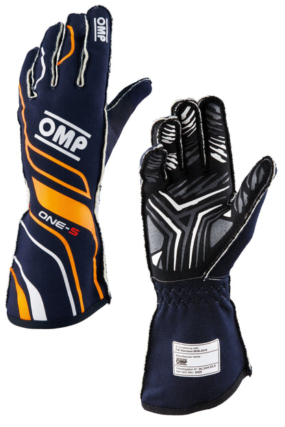 OMP One-S Gloves Professional Racing Drivers Fireproof FIA 8856-2018 Motorsport