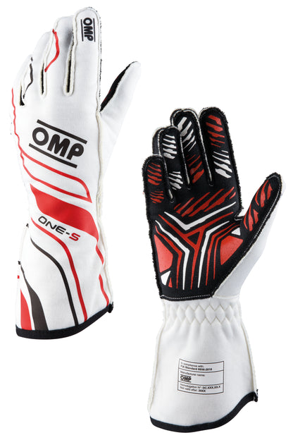 OMP One-S Gloves Professional Racing Drivers Fireproof FIA 8856-2018 Motorsport