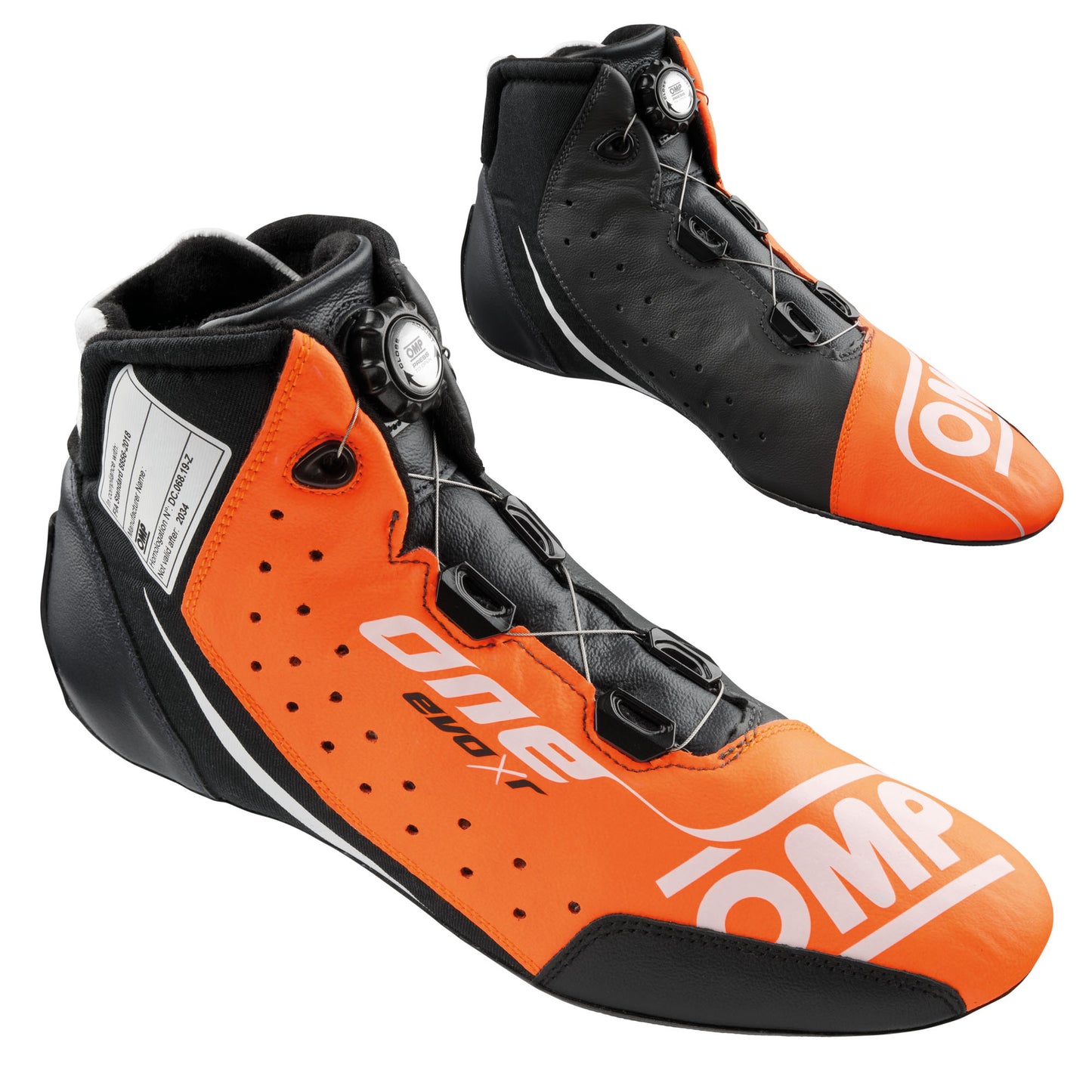 2025 OMP One Evo X Racing Driver Boots Shoes Professional Model FIA 8856-2018