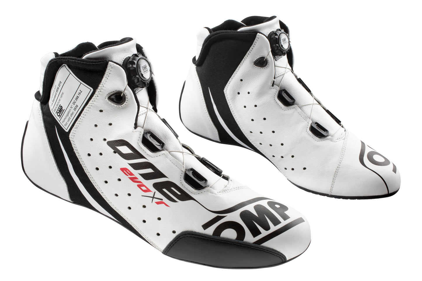 OMP Evo X R Top Level Race Boots Leather Fireproof FIA 8856-2018 Racing Rally