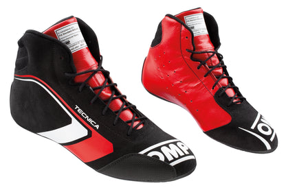 OMP Tecnica Race Boots Professional Leather Shoes Fireproof FIA 8856-2018 Spec