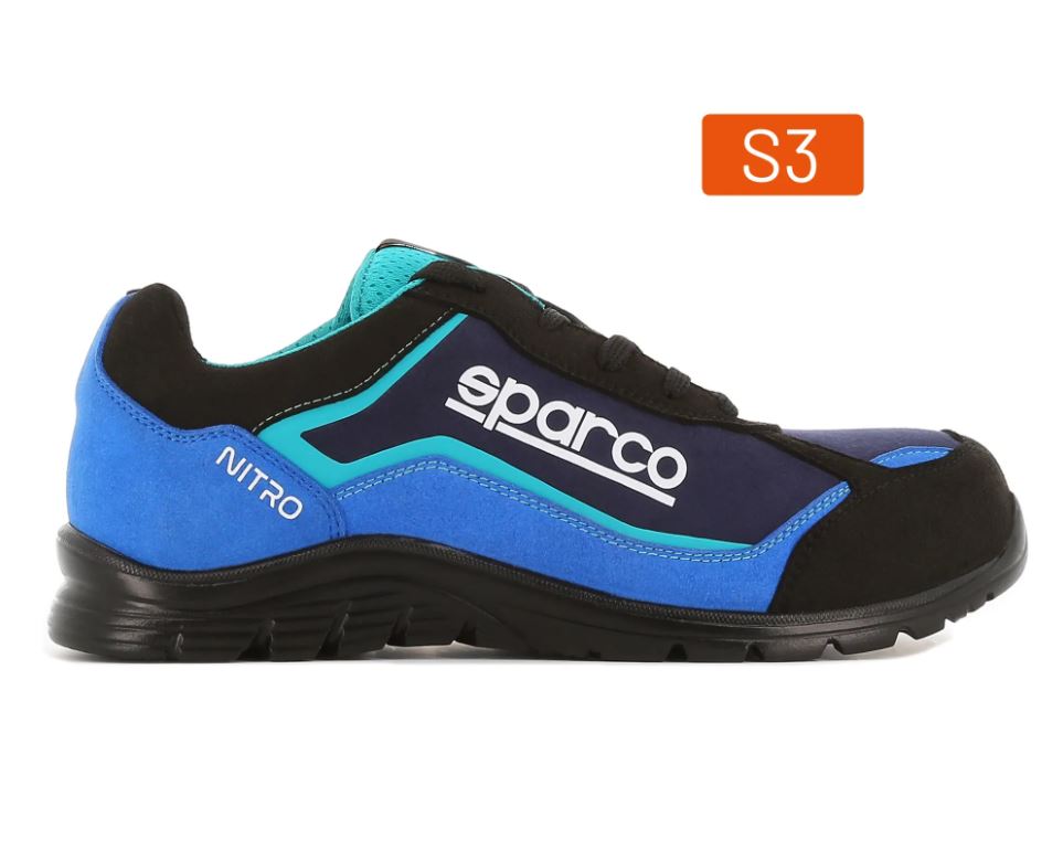 07522 Sparco NITRO S3 SRC Safety Footwear Work Trainers Microfibre Waterproof