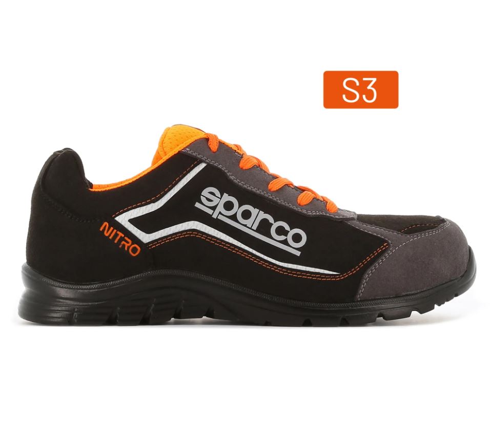 07522 Sparco NITRO S3 SRC Safety Footwear Work Trainers Microfibre Waterproof