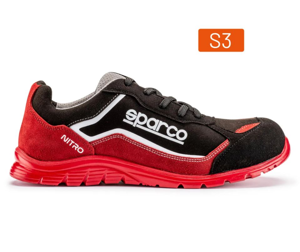 07522 Sparco NITRO S3 SRC Safety Footwear Work Trainers Microfibre Waterproof