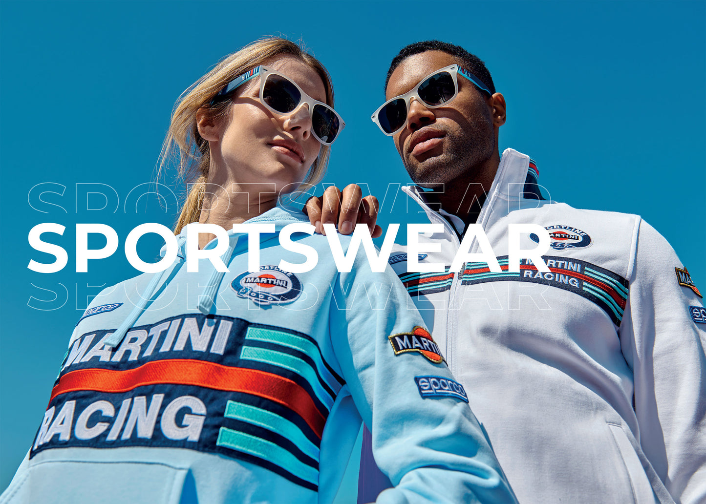 01278MR Sparco Martini Racing Full Zip Sweatshirt