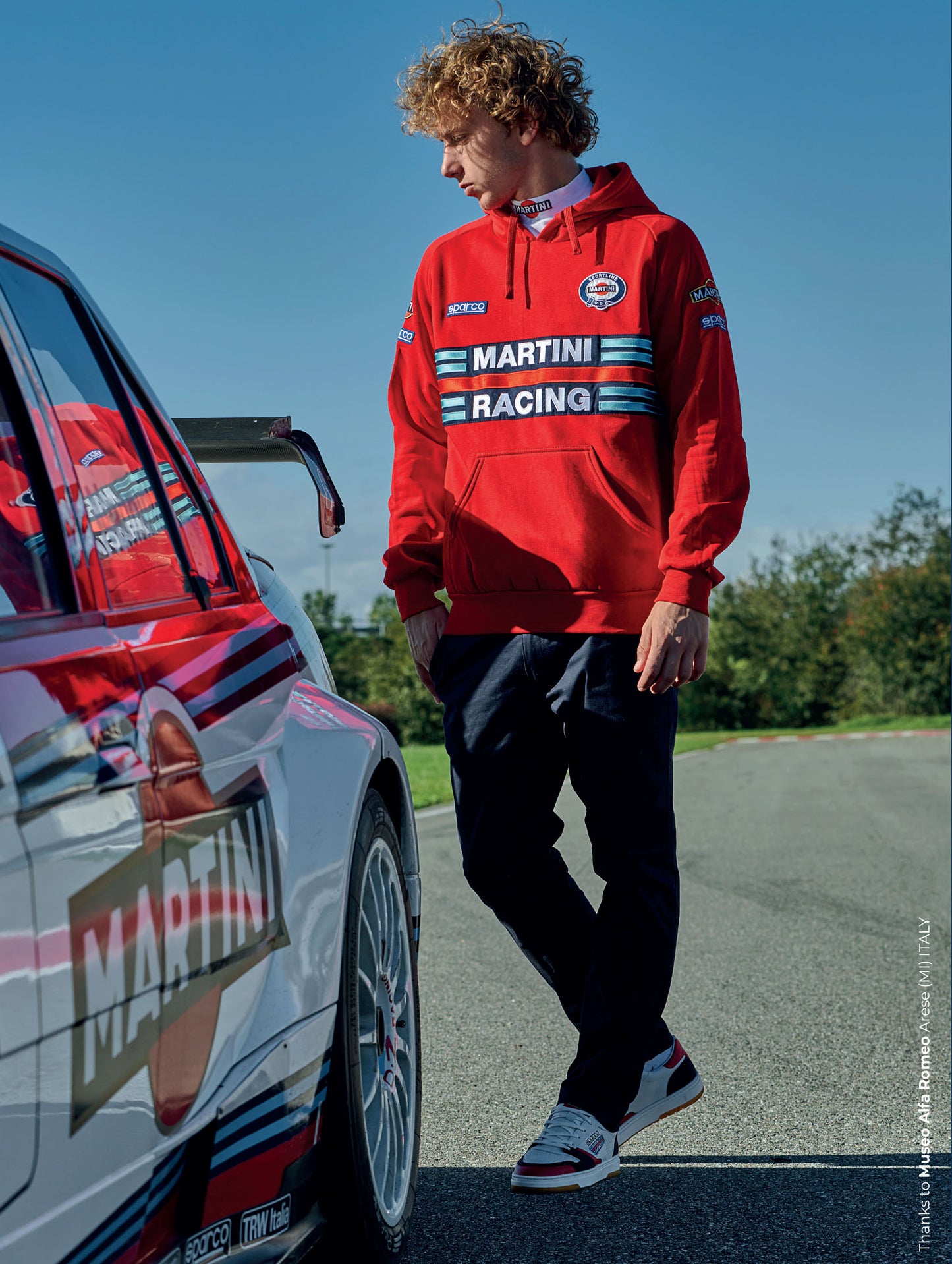 01278MR Sparco Martini Racing Full Zip Sweatshirt