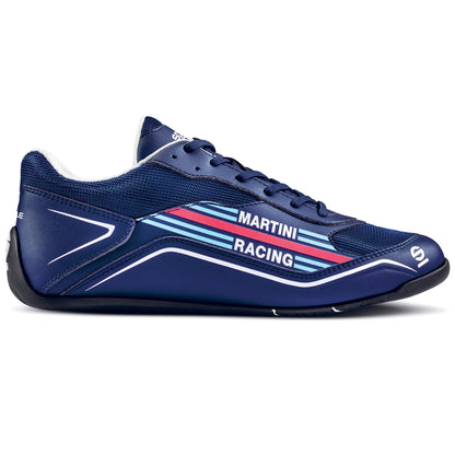 Sparco Martini Racing S-Pole Trainers Leisure Paddock Shoes Navy Rally Retro