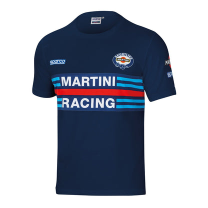 Sparco Martini Racing T-Shirt Mens Tee Iconic Lancia Rally Team Retro Edition