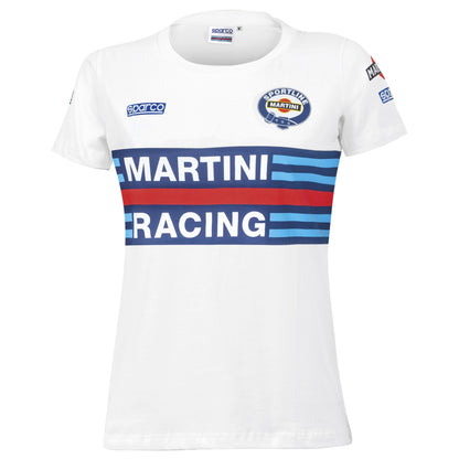 01398MR New 2023 Sparco Martini Racing Ladies T-Shirt in Womens & Girls Sizes