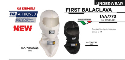 OMP First Balaclava Fireproof Entry Level Motorsport Race Rally FIA Approved