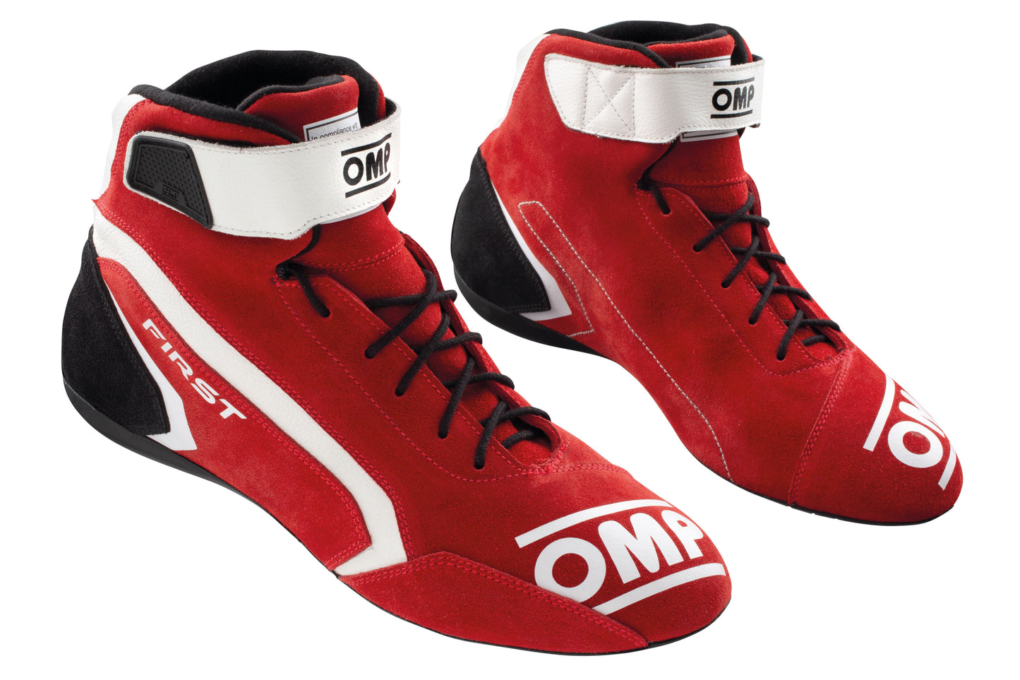 OMP First Race Boots Entry Level Model Leather Fireproof FIA 8856-2018 Approved